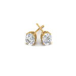 Load image into Gallery viewer, 1/2 To 5 Ctw Oval Basket Prong Lab Diamond Stud Earring 14K Gold
