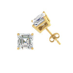 Load image into Gallery viewer, 1/2-5 Carat Asscher Cut Lab Created Diamond Stud Earring 14K Gold
