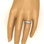 Load image into Gallery viewer, 14K Gold Round Cut Diamond 3 Stone Engagement Ring
