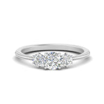 Load image into Gallery viewer, 14K Gold Round Cut Diamond 3 Stone Engagement Ring
