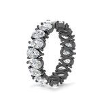 Load image into Gallery viewer, 2.50 To 5 Carat Lab Diamond Teardrop Eternity Band 14K Gold
