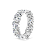 Load image into Gallery viewer, 2.50 To 5 Carat Lab Diamond Teardrop Eternity Band 14K Gold
