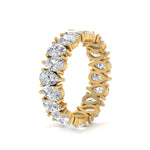 Load image into Gallery viewer, 2.50 To 5 Carat Lab Diamond Teardrop Eternity Band 14K Gold
