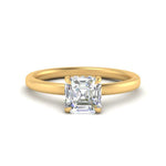 Load image into Gallery viewer, Lab Diamond Thin Band Halo Engagement Ring 14K Gold
