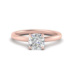 Load image into Gallery viewer, Lab Diamond Thin Band Halo Engagement Ring 14K Gold
