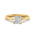 Load image into Gallery viewer, Lab Diamond Thin Band Halo Engagement Ring 14K Gold
