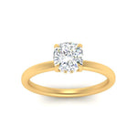 Load image into Gallery viewer, Lab Diamond Thin Band Halo Engagement Ring 14K Gold
