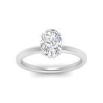 Load image into Gallery viewer, Thin Gold Band Lab Diamond Halo Engagement Ring 14K Gold
