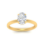 Load image into Gallery viewer, Thin Gold Band Lab Diamond Halo Engagement Ring 14K Gold
