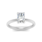 Load image into Gallery viewer, Thin Gold Band Lab Diamond Halo Engagement Ring 14K Gold
