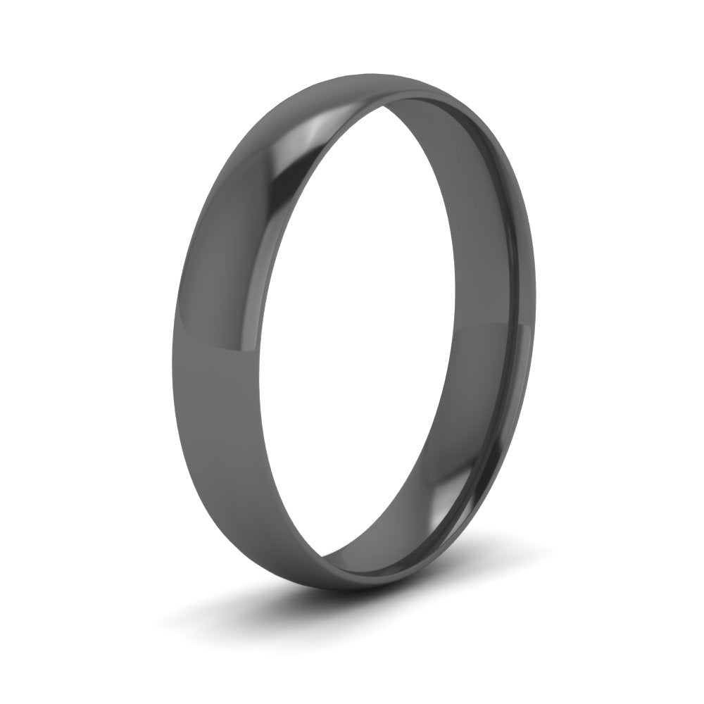 8 MM Classic Comfort Mens Wedding Band In 14k Black Gold | Cuts & Carat