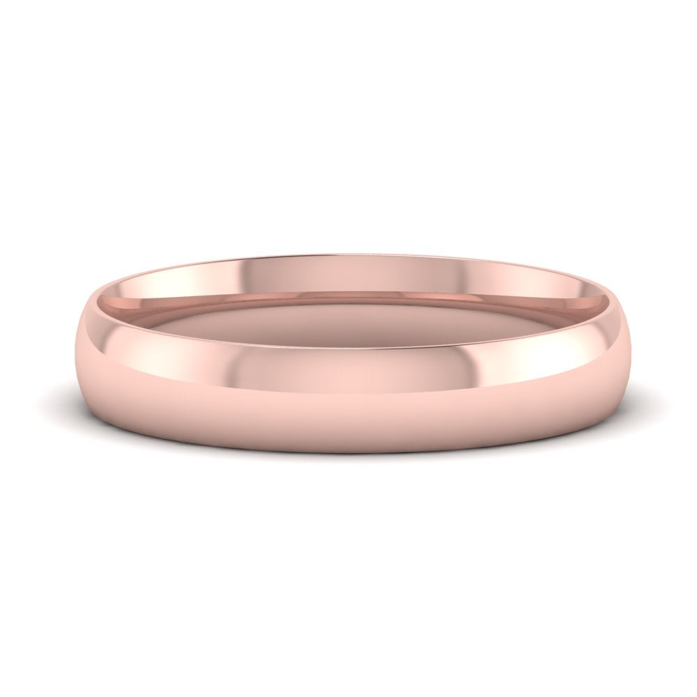 8 MM Classic Comfort Mens Wedding Band In 14k Rose Gold | Cuts & Carat