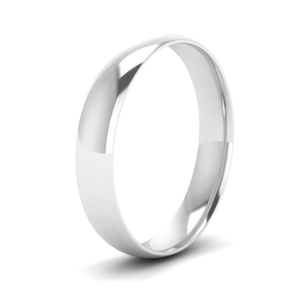 8 MM Classic Comfort Mens Wedding Band In 14k White Gold | Cuts & Carat