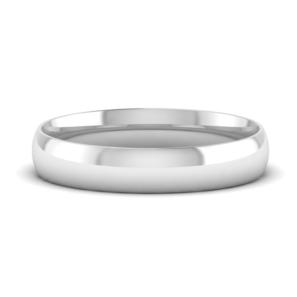 8 MM Classic Comfort Mens Wedding Band In 14k White Gold | Cuts & Carat