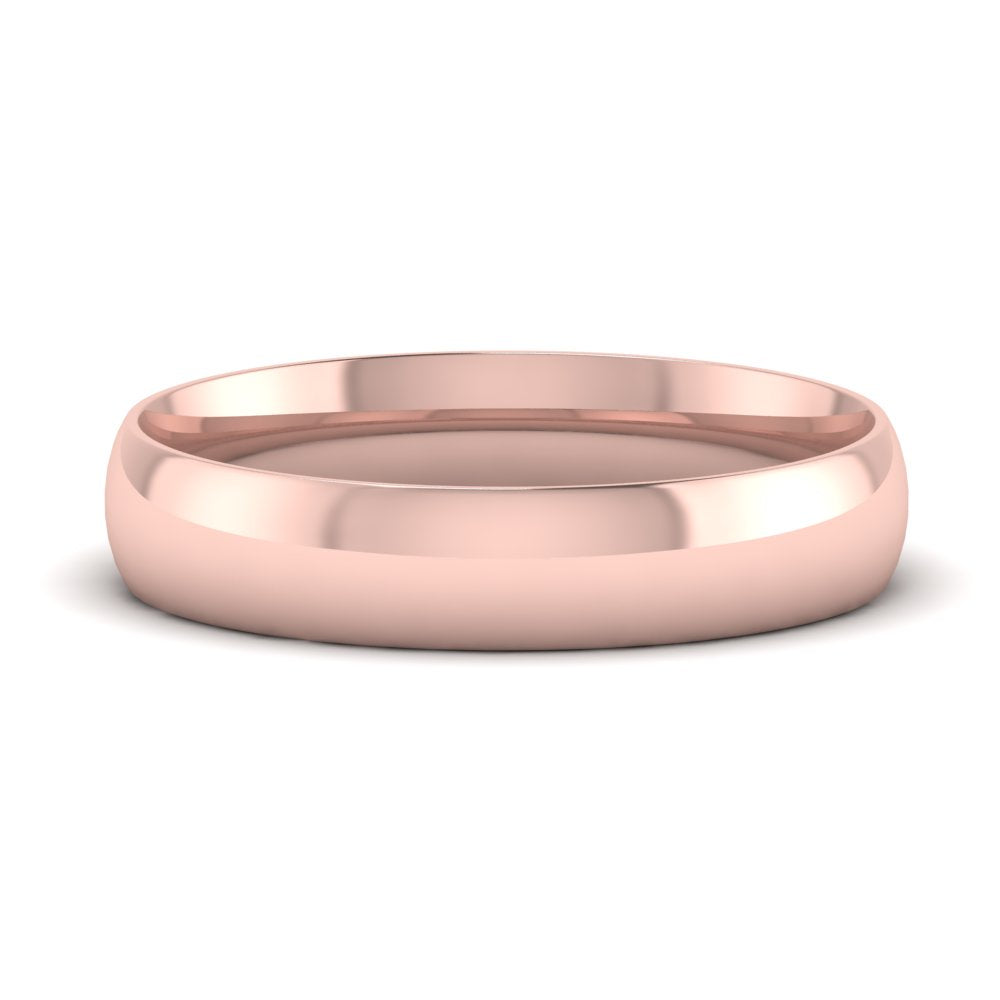 9 MM Classic Comfort Mens Wedding Band In 14k Rose Gold | Cuts & Carat