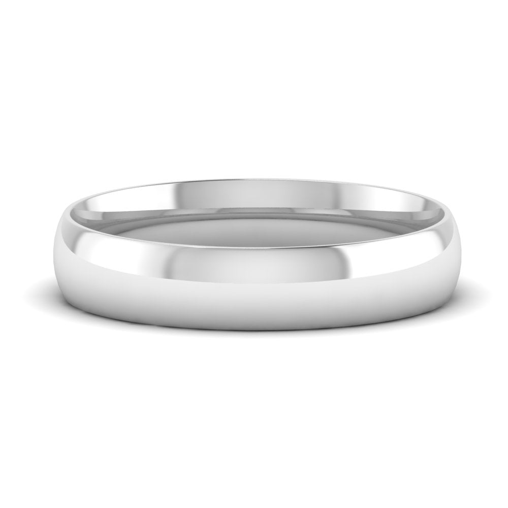 9 MM Classic Comfort Mens Wedding Band In 14k White Gold | Cuts & Carat