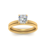 Load image into Gallery viewer, 0.50 To 5 Carat Lab Diamond Delicate Thin Setting Hidden Halo Bridal Set 14K Gold
