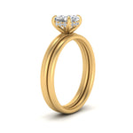 Load image into Gallery viewer, 0.50 To 5 Carat Lab Diamond Delicate Thin Setting Hidden Halo Bridal Set 14K Gold
