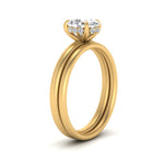 Load image into Gallery viewer, 0.50 To 5 Carat Delicate Thin Setting Hidden Lab Halo Bridal Set 14K Gold
