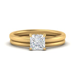 Load image into Gallery viewer, 0.50 To 5 Carat Delicate Thin Setting Hidden Lab Halo Bridal Set 14K Gold
