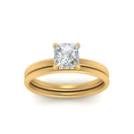 Load image into Gallery viewer, 0.50 To 5 Carat Delicate Thin Setting Hidden Lab Halo Bridal Set 14K Gold
