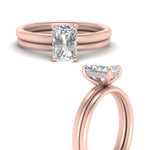 Load image into Gallery viewer, 0.50 To 5 Carat Delicate Thin Setting Hidden Lab Halo Bridal Set 14K Gold
