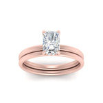 Load image into Gallery viewer, 0.50 To 5 Carat Delicate Thin Setting Hidden Lab Halo Bridal Set 14K Gold
