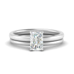 Load image into Gallery viewer, 0.50 To 5 Carat Delicate Thin Setting Hidden Lab Halo Bridal Set 14K Gold
