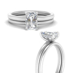 Load image into Gallery viewer, 0.50 To 5 Carat Delicate Thin Setting Hidden Lab Halo Bridal Set 14K Gold
