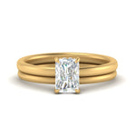 Load image into Gallery viewer, 0.50 To 5 Carat Delicate Thin Setting Hidden Lab Halo Bridal Set 14K Gold
