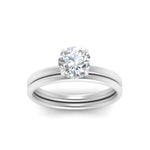 Load image into Gallery viewer, 0.50 To 5 Carat Delicate Thin Setting Hidden Lab Halo Bridal Set 14K Gold
