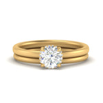 Load image into Gallery viewer, 0.50 To 5 Carat Delicate Thin Setting Hidden Lab Halo Bridal Set 14K Gold
